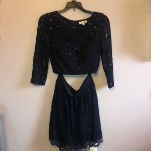 Navy blue hoco dress